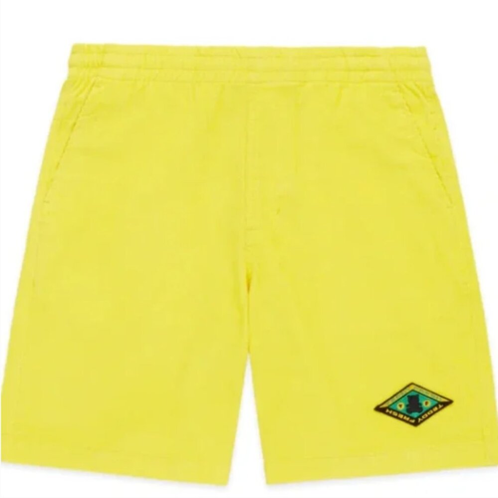 Teddy Fresh Corduroy Stretch Pull On Shorts Yellow Size XS